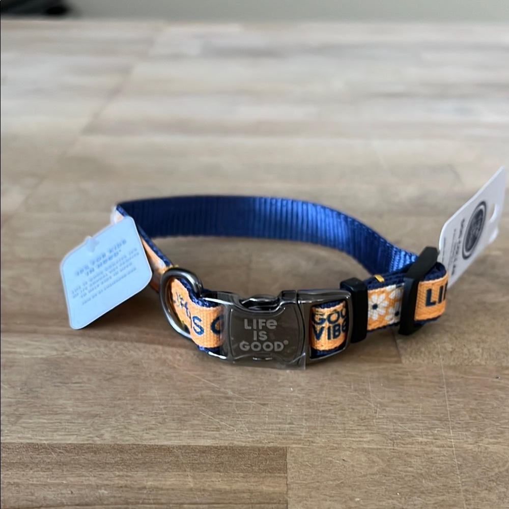 Life is Good Small Dog Collar